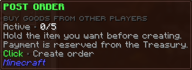 Post Merchant Order interface