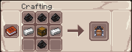 Forge Fuel Crate crafting recipe