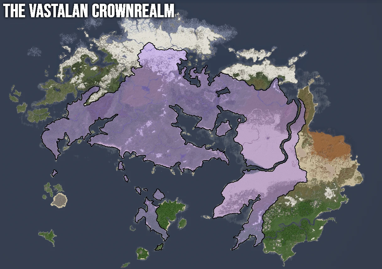 Map of the Vastalan Crownrealm at its height