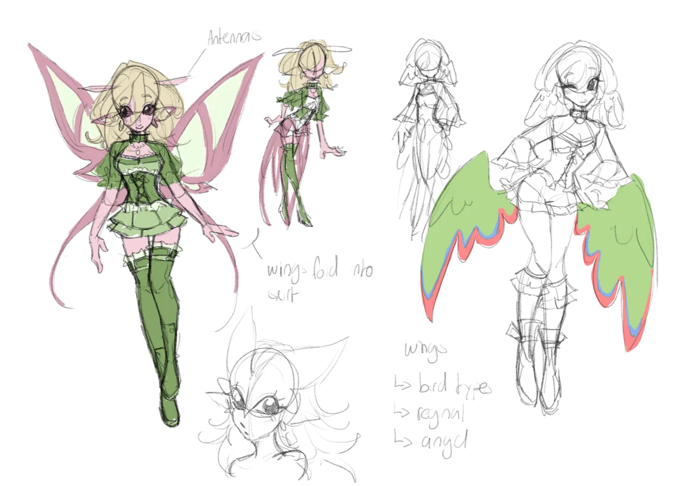 Concept artwork showing Aeriifol forms
