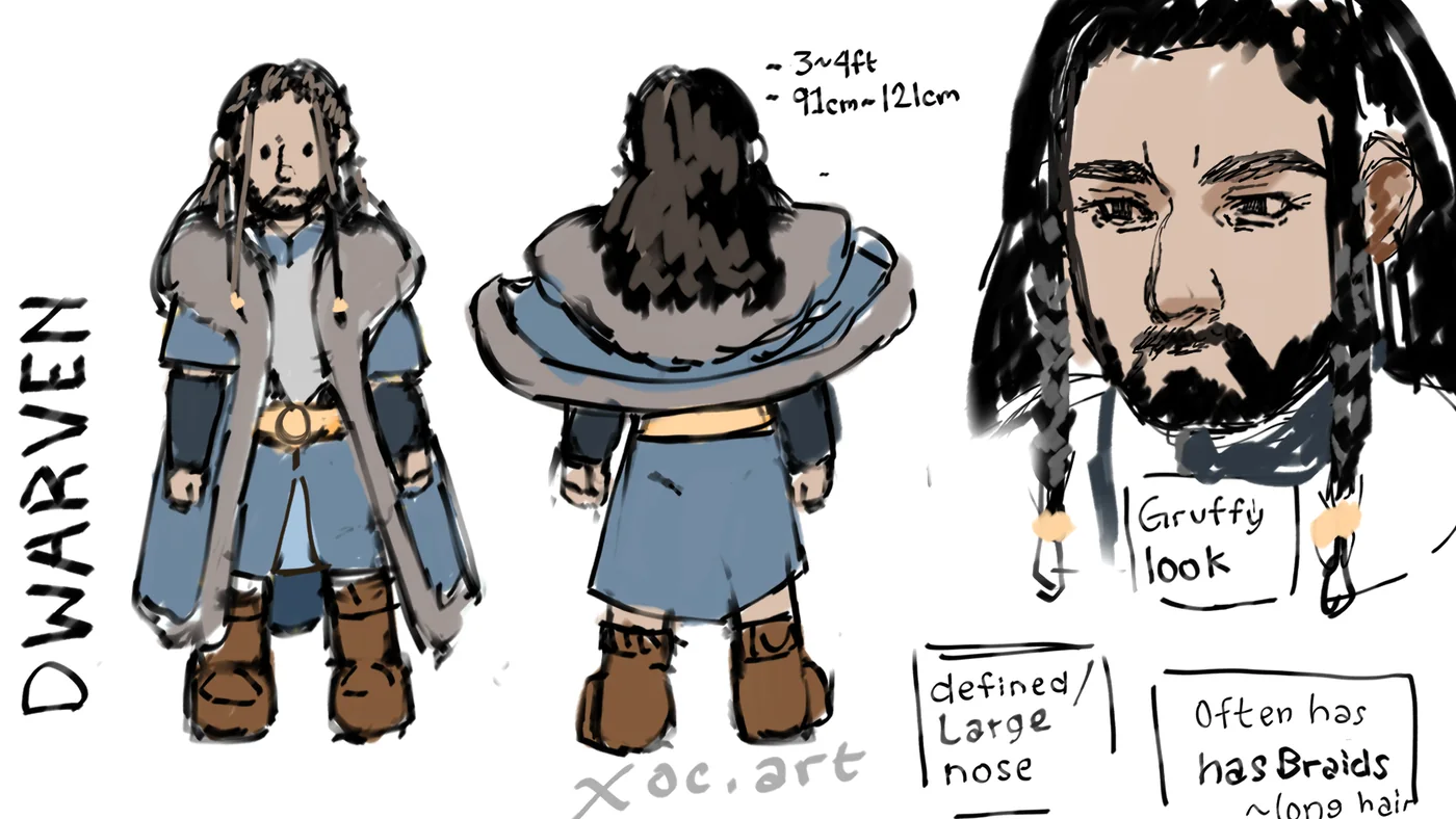 Concept artwork of a Dwarverin