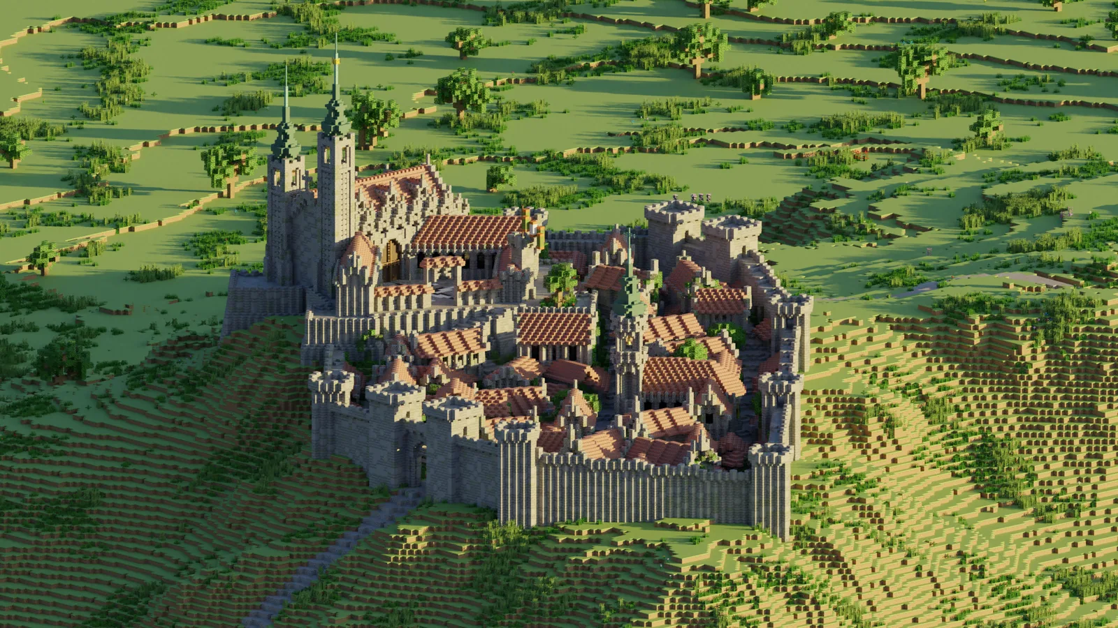 Large town example showing an appropriate Vastala building style