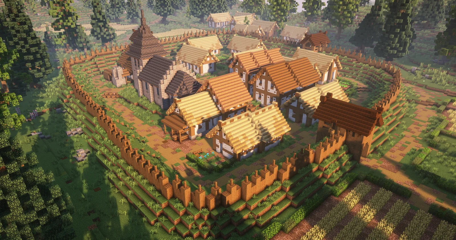Smaller town example showing an appropriate Vastala building style